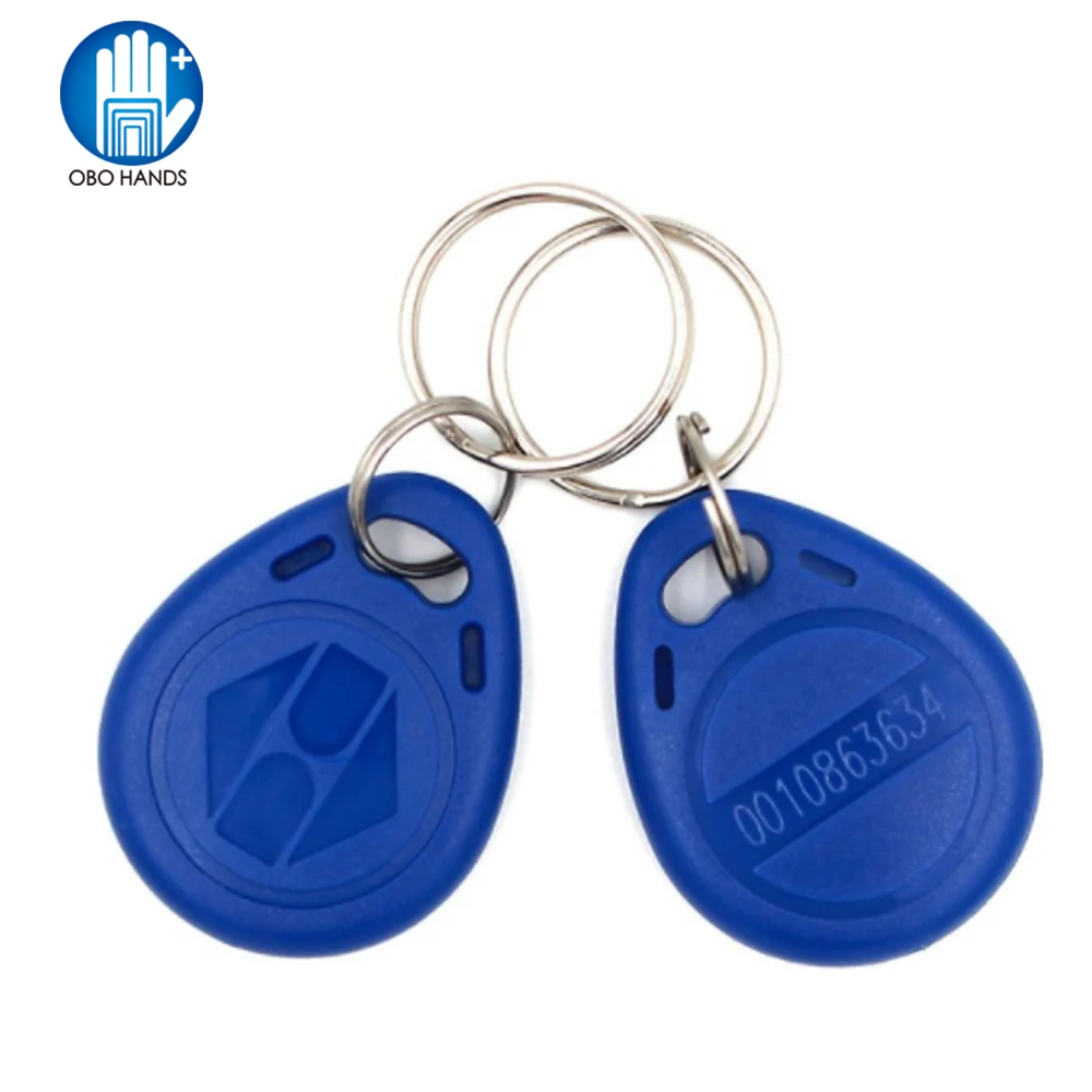 Комплект из 10 шт./50/100) 125 кГц RFID Брелоки для ключей доступа Управление ключ-брелок для ключей для двери электрический замок системы nfc тега синий