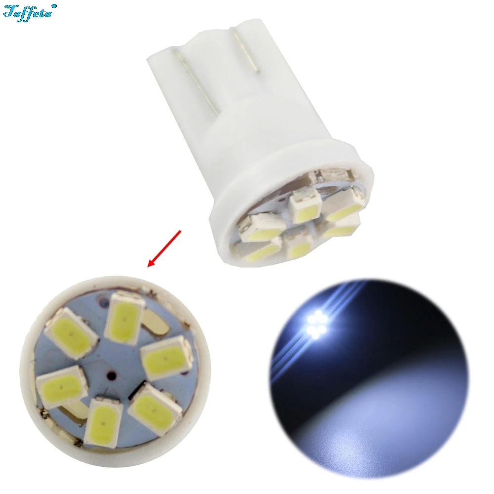 10 шт. Супер Белый T10 194 6 SMD 1206 светодиодный Клин W5W манометр сигнал поворота