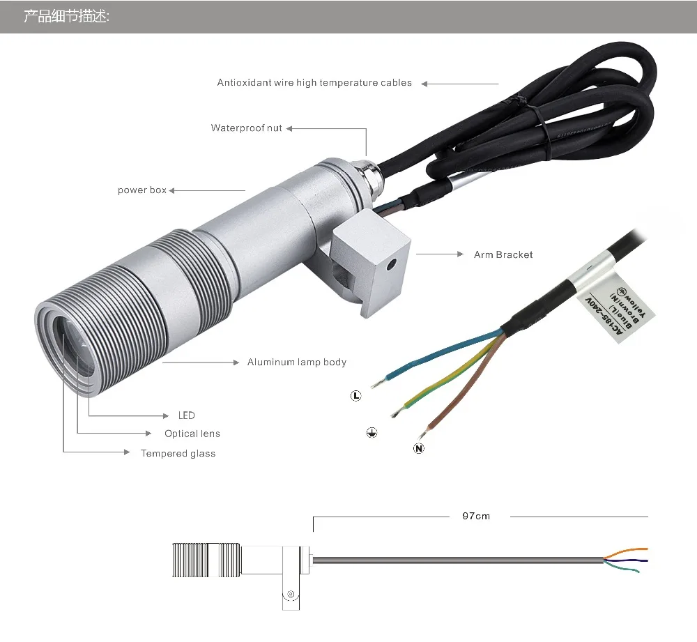 Светодиодный садовый светильник лампа для освещения газона точесветильник сада