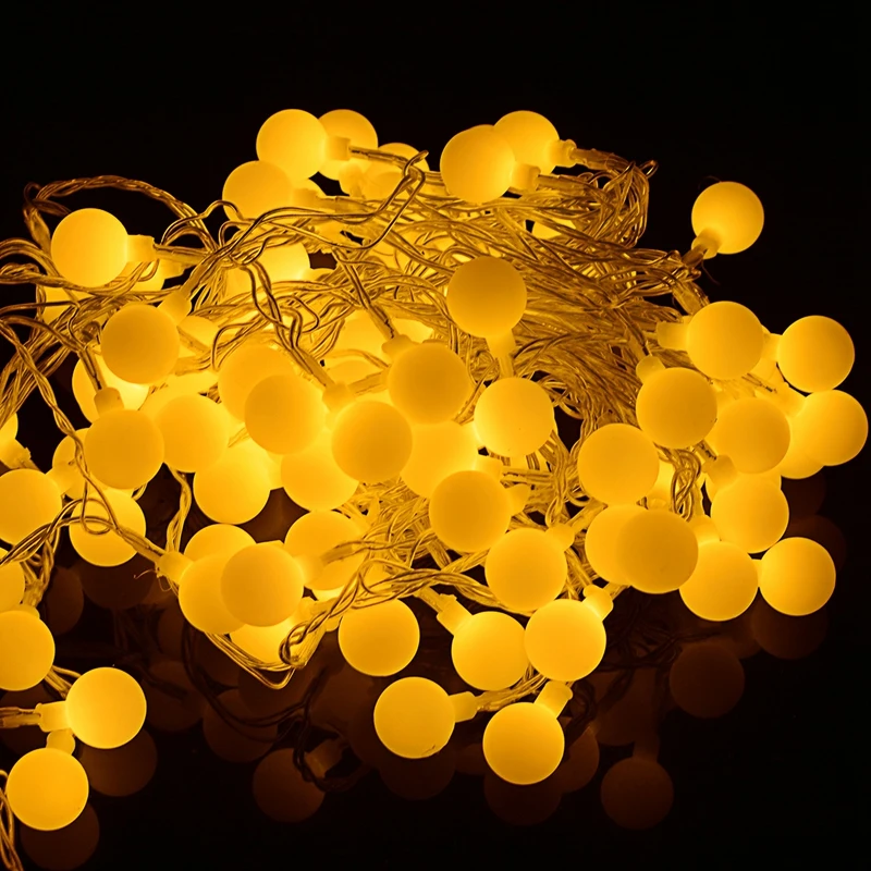 Фея 20 м 200 LED глобус шар гирлянда красочные рождественские праздничные Свадебные
