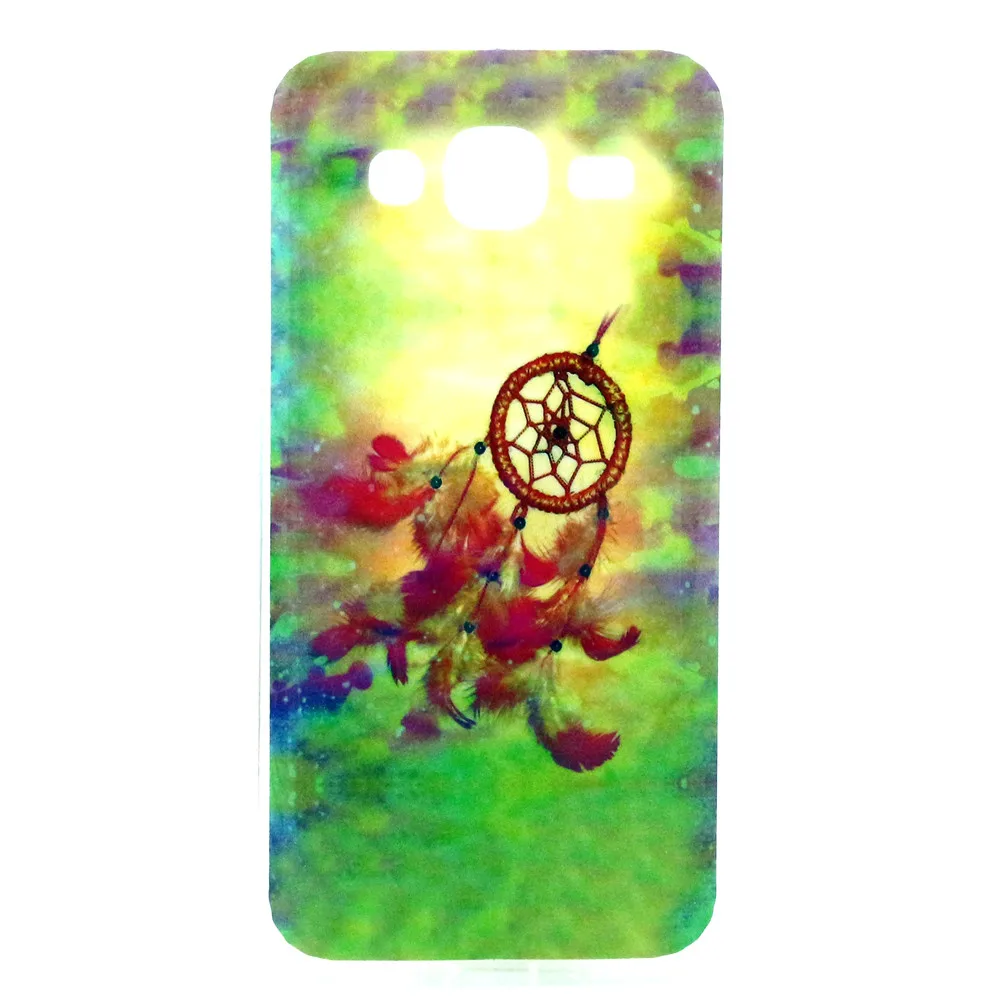 Горячая Шаблон Красный Колокольчик ТПУ Мягкая Gasbag Обложка Чехол Для Samsung Galaxy J5 J5008