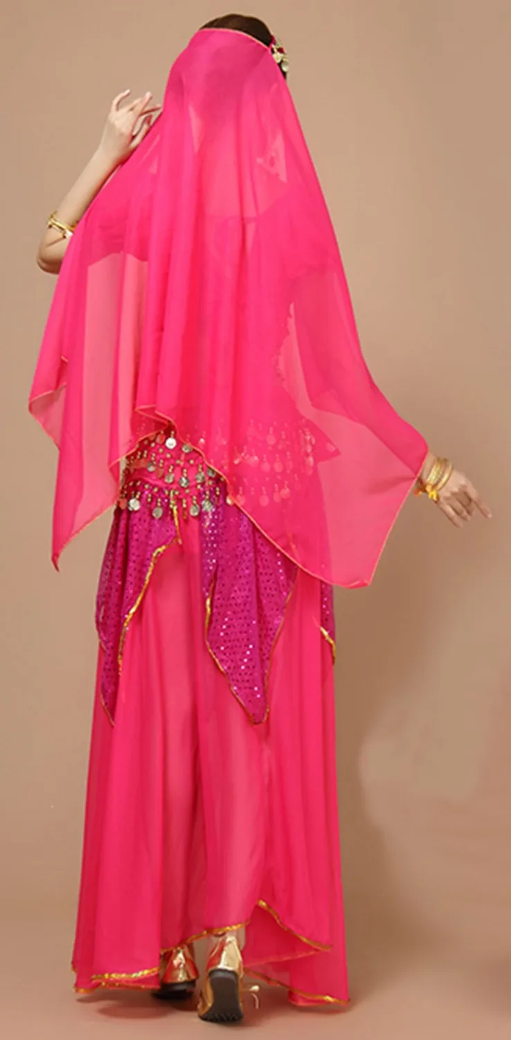 4 шт. костюм для танца живота триба цыганское индийское платье одежда