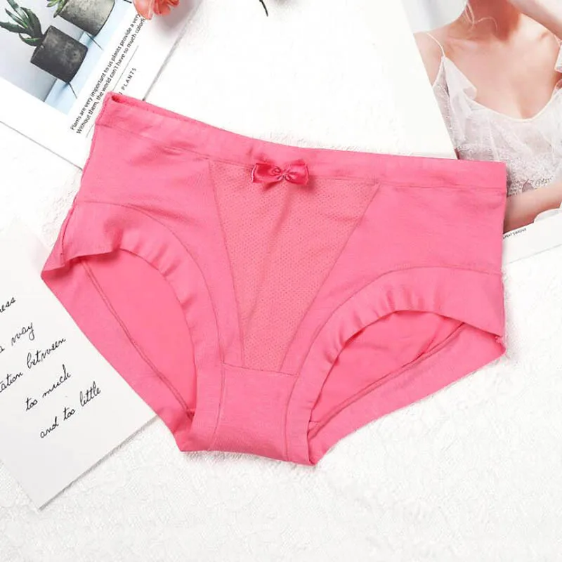 pink BllooBeell модал, женское нижнее белье, высокая посадка, трусики для женщин, девушек, сексуальные кружевные трусы, дышащие, дамское нижнее белье, большие размеры L/XL/XXL - Цвет: pink