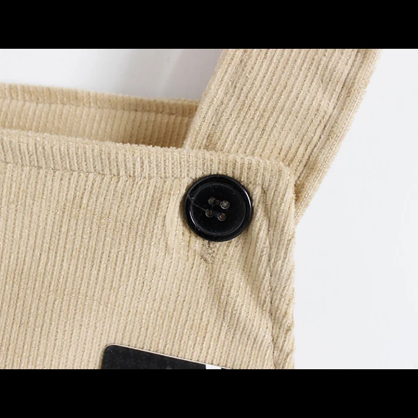 2020 женское японское платье в стиле Харадзюку с большим карманом и вельветовыми