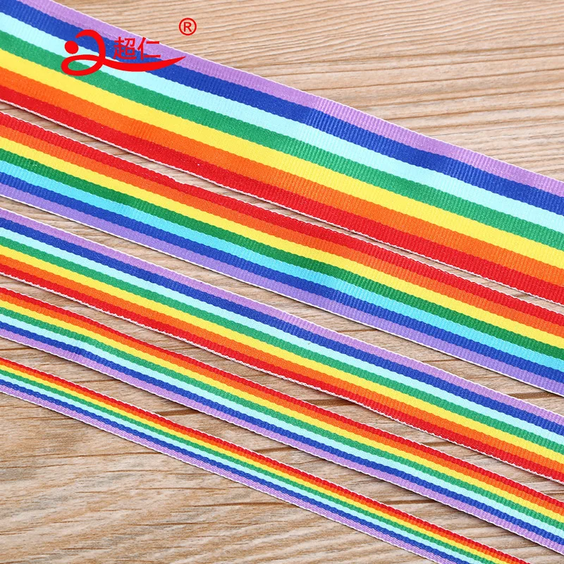 Width 1-5cm / Length 100m Colorful Ribbon Rainbow Backpack Decoration Clothing Bag Accessories Festival Celebration | Дом и сад
