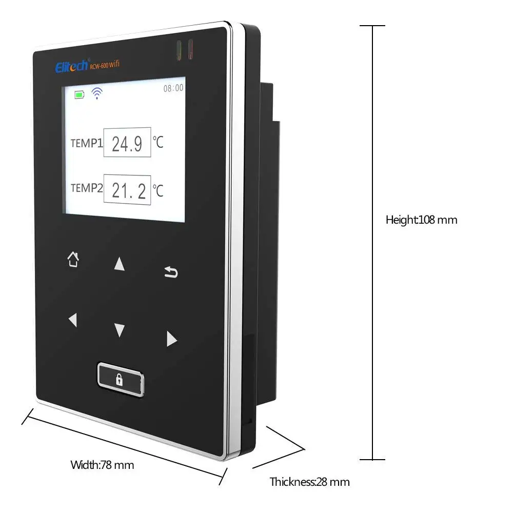 Wi Fi двухканальный данных температура Logger термометр гигрометр внешний датчики Крытый Открытый тестер