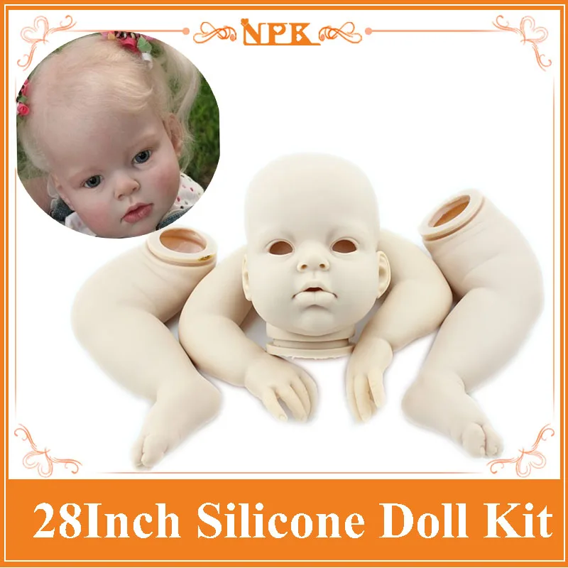 Realiable 70 см 28 дюймов Reborn Baby Doll аксессуары с одной головой, две руки, две ноги лучшие Reborn Детские комплекты для DIY Reborn Dolls