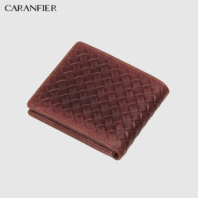 CARANFIER 100% Высококачественные мужские кошельки из натуральной коровьей кожи