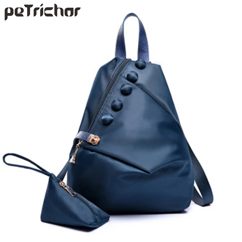 Модный нейлоновый рюкзак Petrichor комплект женской композитной сумки вместительный