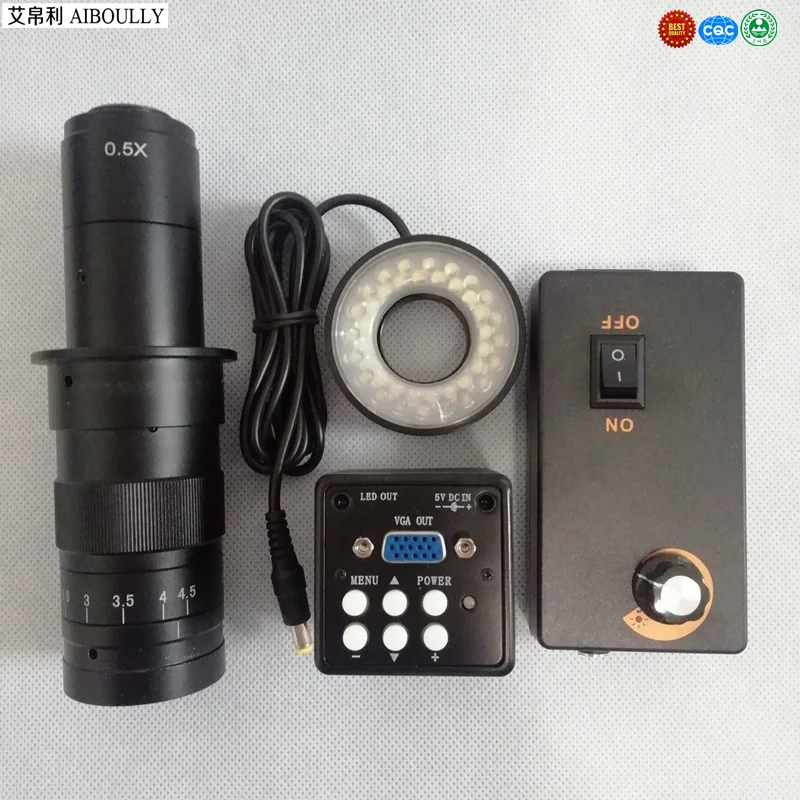 Цифровой микроскоп FGHGF VM-10A 180X Times зум-объектив 0 7-x C-Mount камера VGA 2 миллиона