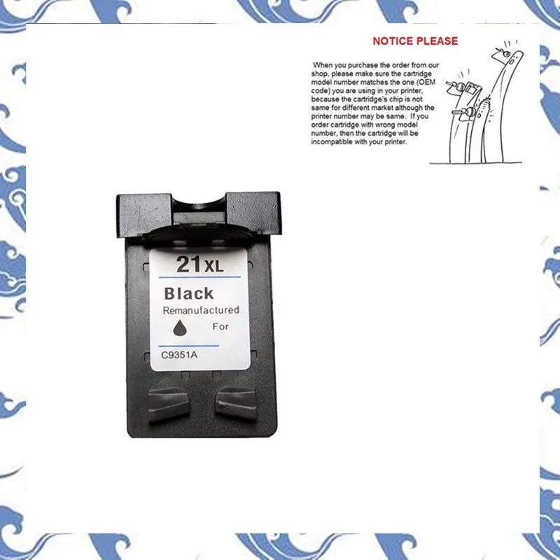 

YOTAT Remanufactured Ink Cartridge for HP 21 HP21XL for DESKJET 3910 3920 3930 3940 D1311 D1320 D1330 D1341 D1360 D1420 D1430
