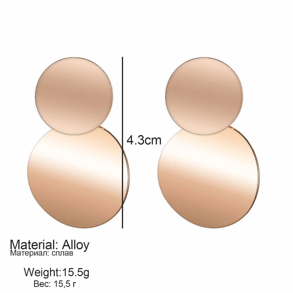 Женские серьги-капельки с геометрическим рисунком золотистого и серебристого