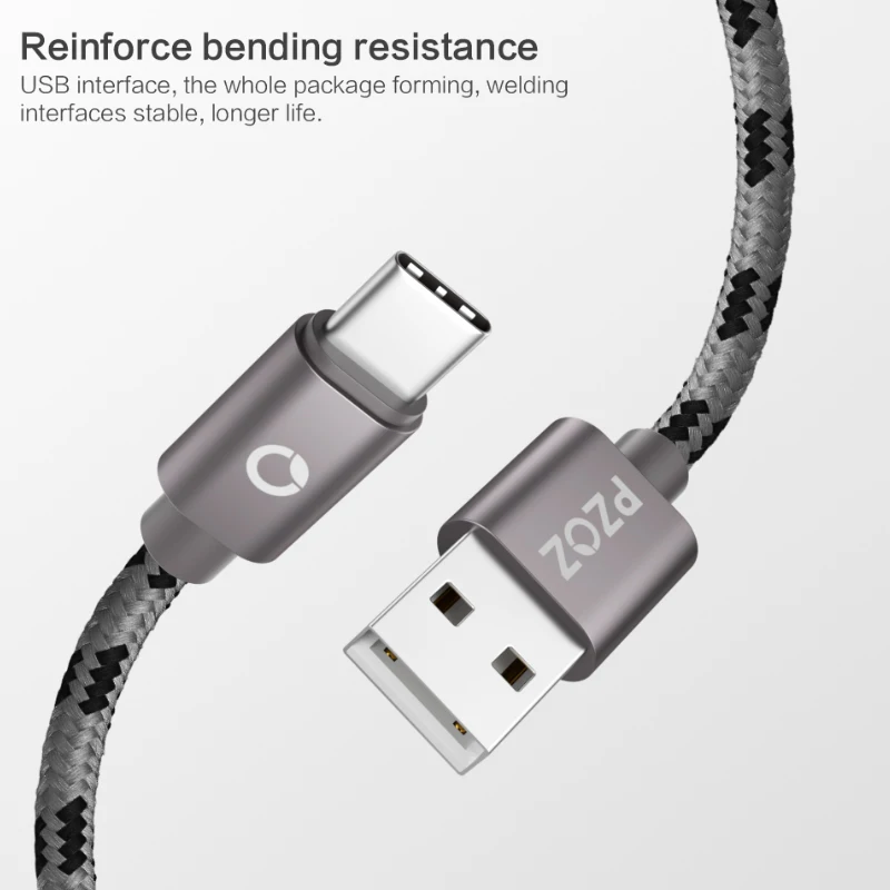 PZOZ Тип usb C Быстрая зарядка usb c Тип-c данных телефон Зарядное устройство для Ipad pro samsung S9 S8 plus примечание 9 pocophone F1 Xiaomi Mi 8 mi9 a2 mix 3 redmi note 7 huawei P10 шнур для зарядки телефона кабель