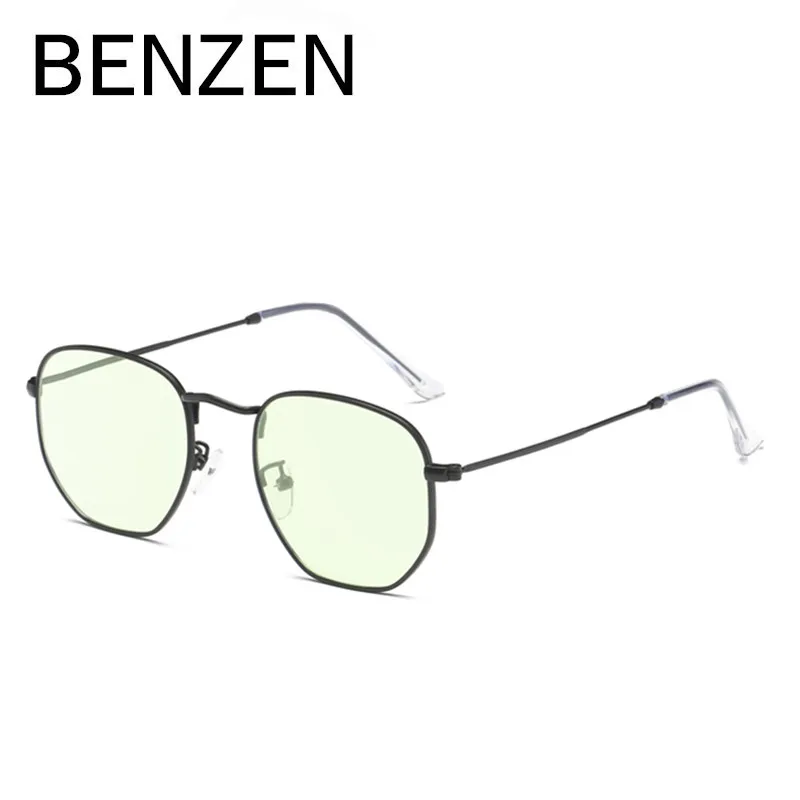 BENZEN очки для компьютера, анти-Синие лучи, очки для чтения, винтажные очки для компьютера, телевизора, игровые очки с Чехол 5119 - Цвет оправы: BLACK