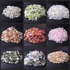 Зеленый красный натуральный камень, скальный гравий, чип, кристалл, фотообразец, энергия, декоративный аквариум, камень ручной работы 100 г