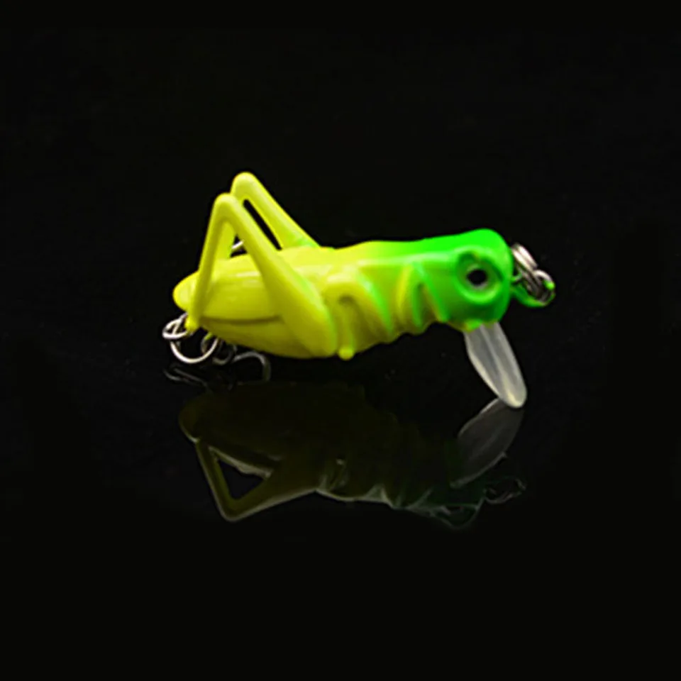 

1Pcs 3g 4cm Grasshopper insects Fishing Lures Sea fishing Tackle Flying Jig Wobbler Lure hard lure bait Artificial bait