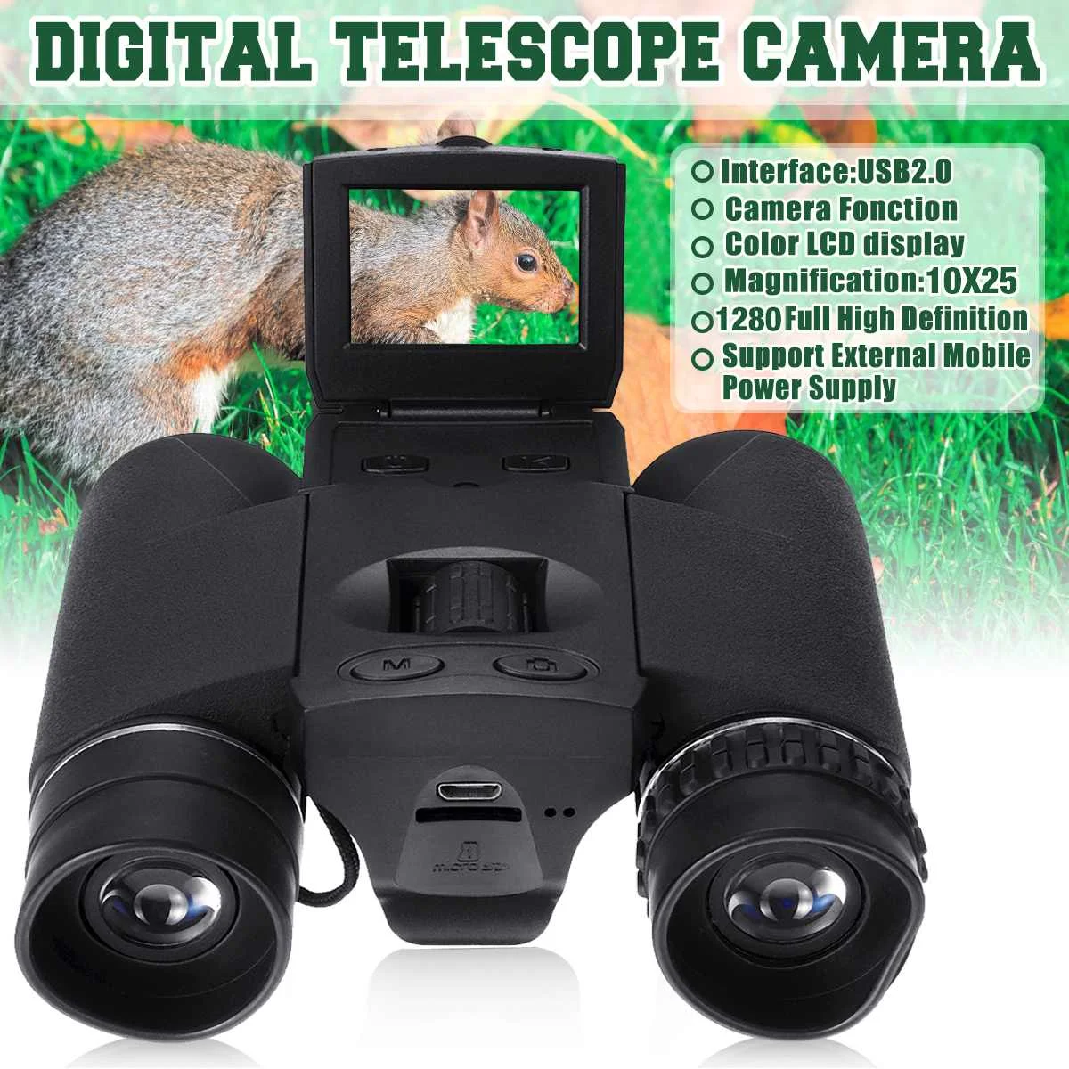 Новый Full HD 2 &quotLCD BD318 Zoom цифровой бинокль видеокамера Открытый телескоп Охотничья