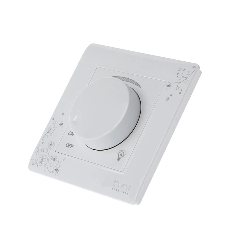 Роскошный настенный переключатель яркости цвета слоновой кости белый света с