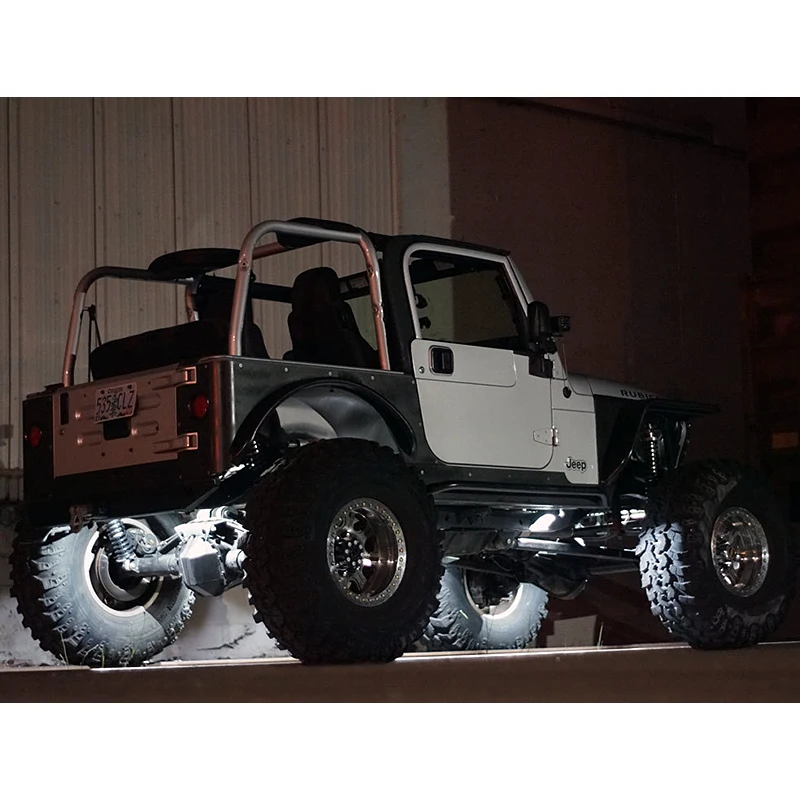 4 шт. набор RGB LED Rock Light с кри ЧИПАМИ автомобиля Led Bluetooth для джипа внедорожника ATV SUV