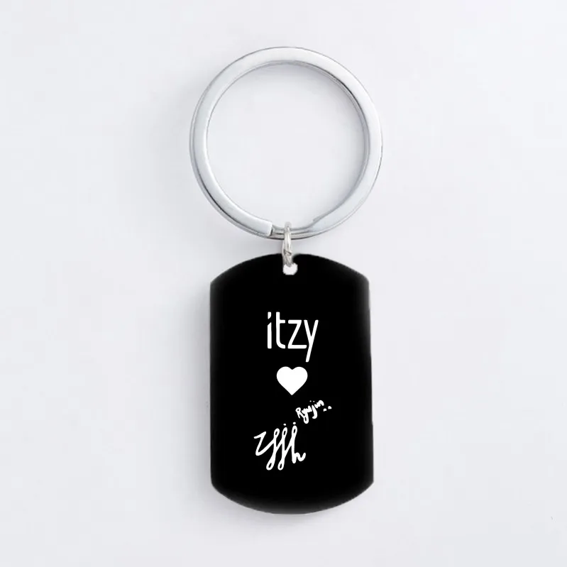 KPOP брелок ITZY в Корейском стиле для девочек команды Нержавеющая сталь брелки