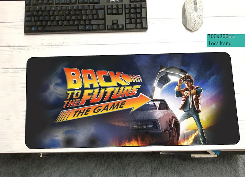 back to the future mouse pad 700x300x3mm mats New arrival mat gaming accessories thick mousepad keyboard games pc gamer | Компьютеры и