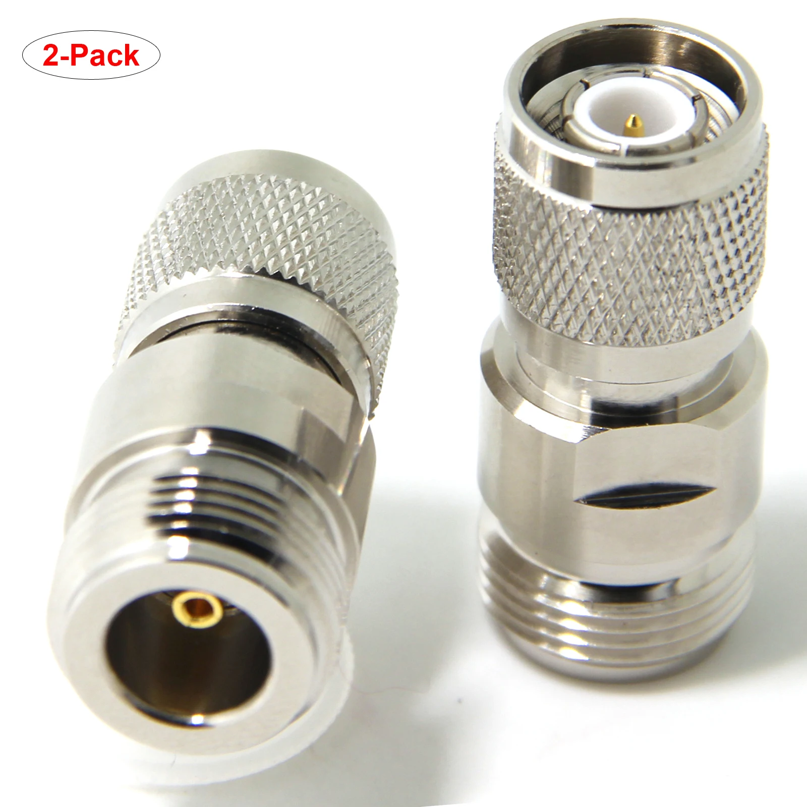 

2-Pack BNC Male to N Female RF Coaxial Coax Antenna Cable Adapter Connector