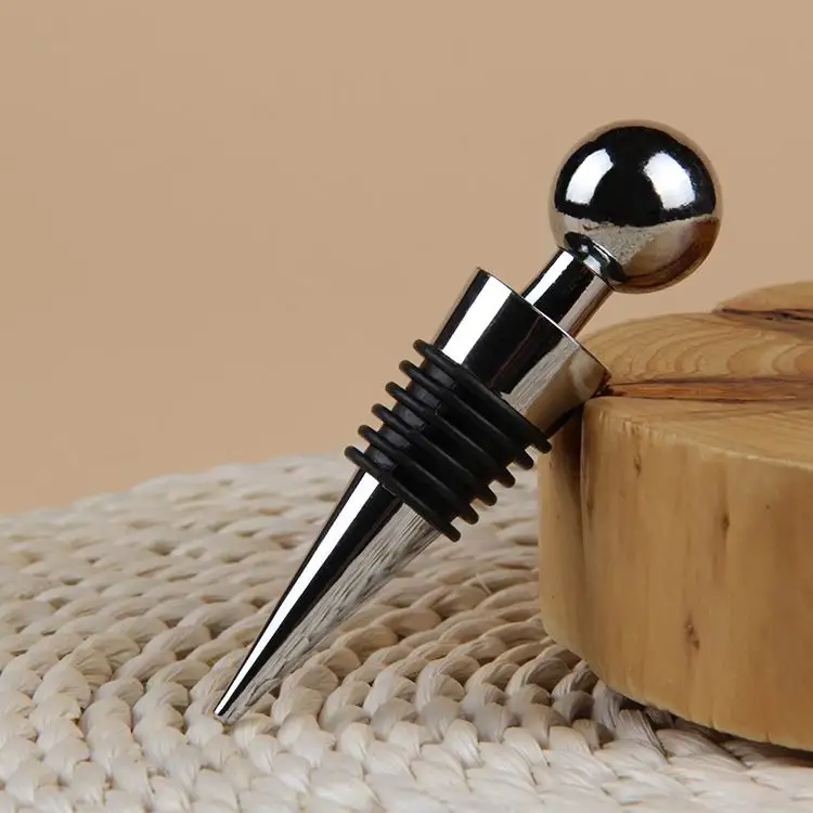 

Wine Collection Red Wine Ball Head Bottle Stopper Twist Wedding Favor Stainless Steel Fresh #3771