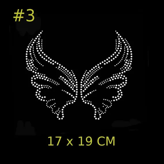 Блестящие нашивки с аппликацией 5 шт./лот крылья ангела бабочки цветы | Дом и сад