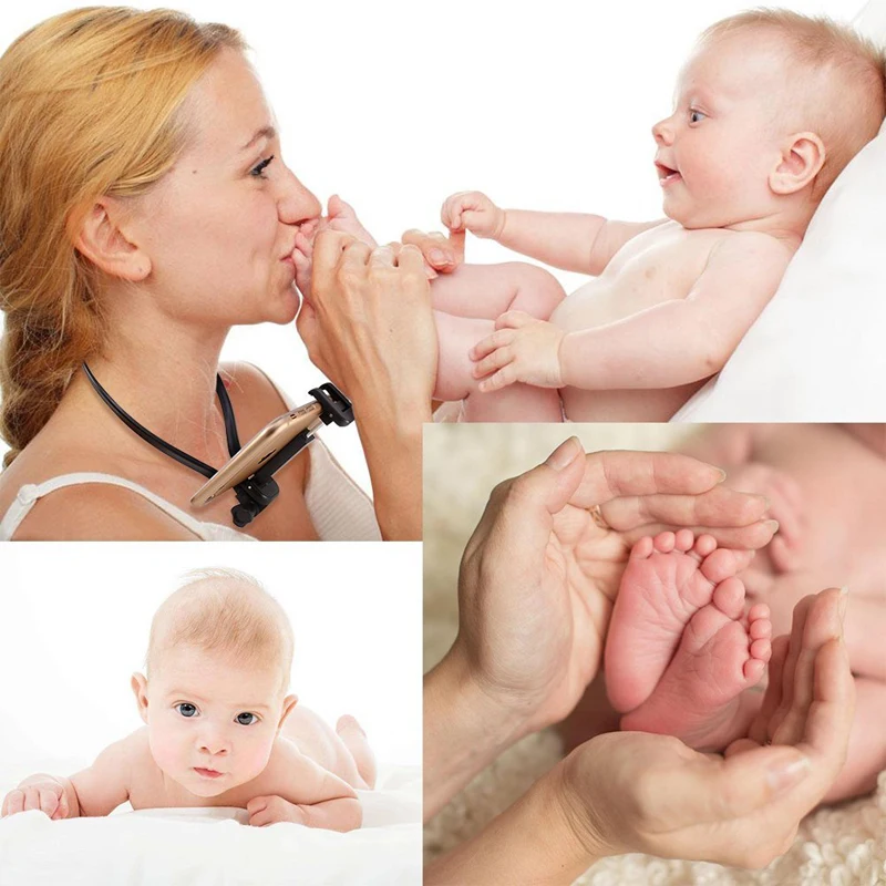 Монопод для селфи на шею с креплением телефон без использования рук Iphone Samsung Huawei