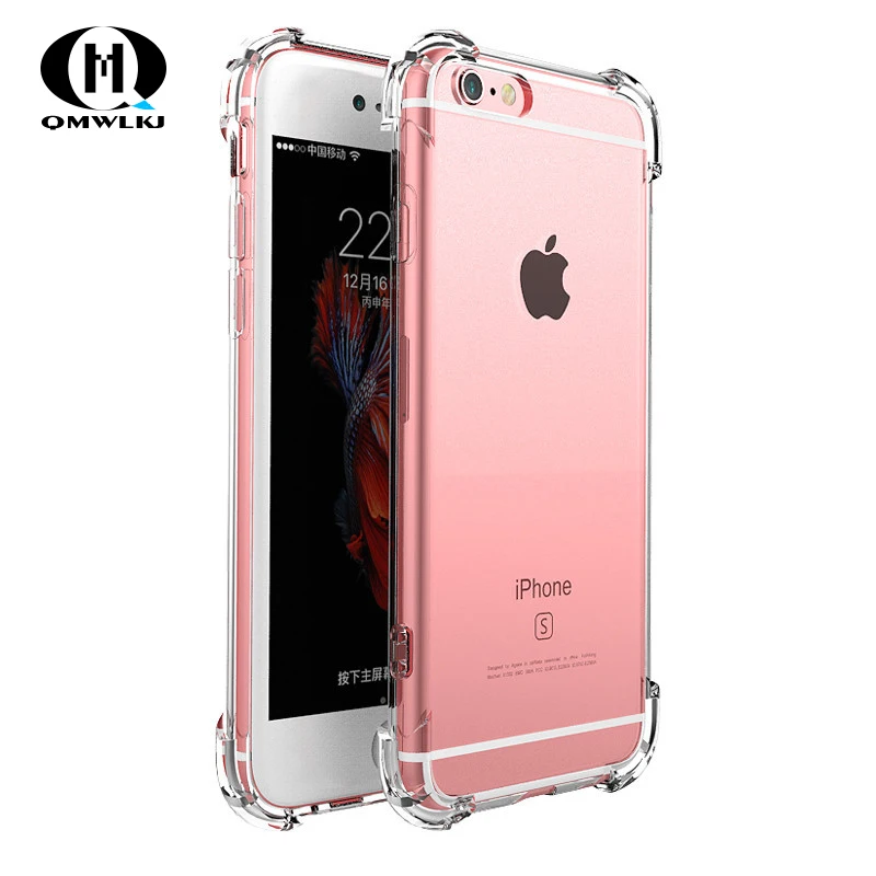 Прозрачный защитный чехол из мягкого ТПУ для Iphone 6S 6plus 6splus 7plus 8plus X XS XR XSMax SE 5S |