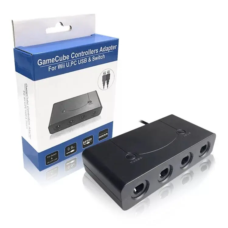 2 в 1 usb GC gamecube контроллер адаптер конвертер для wiiu консоли коммутатора ПК игры super