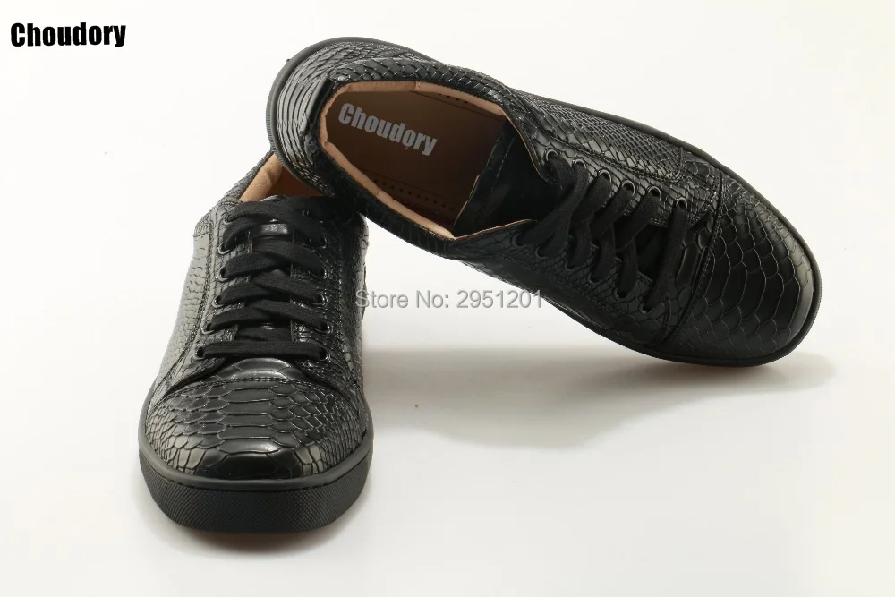 Luxury Designer Men Spikes Flats Shoe Red Black Studded Rivet Male Casual Shoes Lace up Flat | Обувь