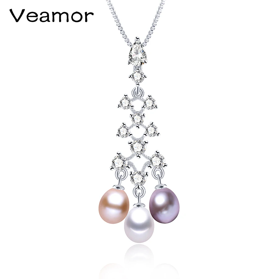 VEAMOR классическое ожерелье серебро 925 пробы ювелирное изделие высокое качество 100%