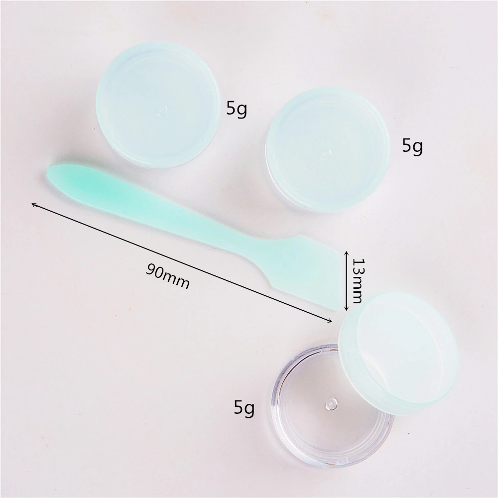 3Pcs/Set 5g Round Bottom Eyeshadow Makeup Face Cream Lip Balm Container Cosmetic Empty Jar Refillable Bottles Box Pots|jar pot|empty jar potcosmetic