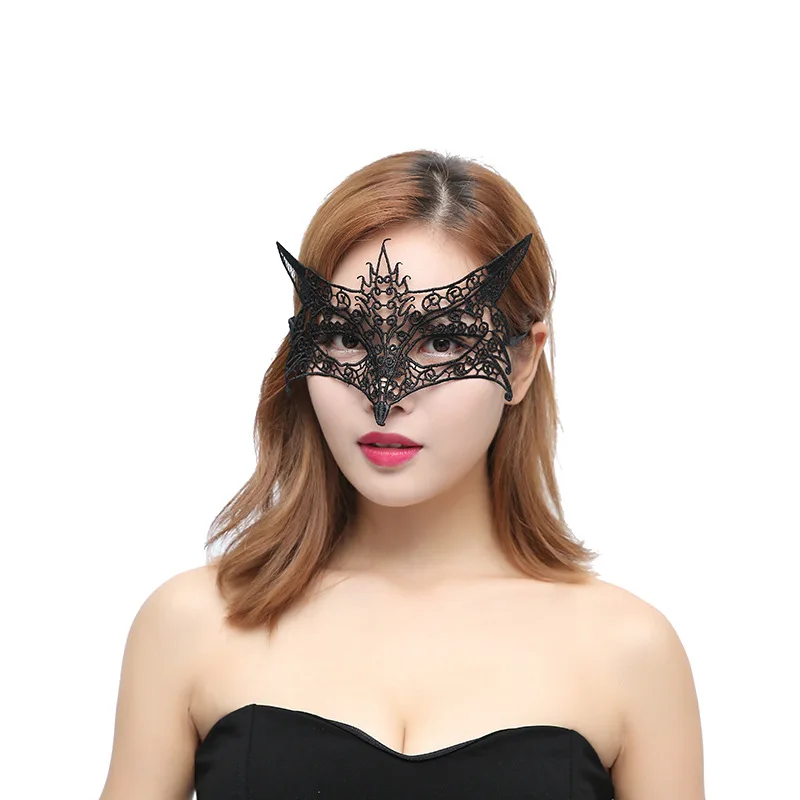 Кружевные вечерние маски на Хэллоуин для взрослых женские аксессуары в стиле