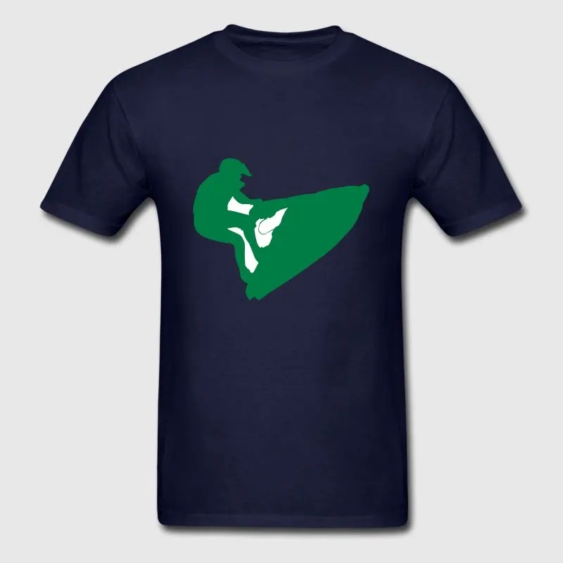 Юмор Для мужчин футболка Clever воды Sporter силуэт Футболка Sunlight мужские Camisetas Hombre