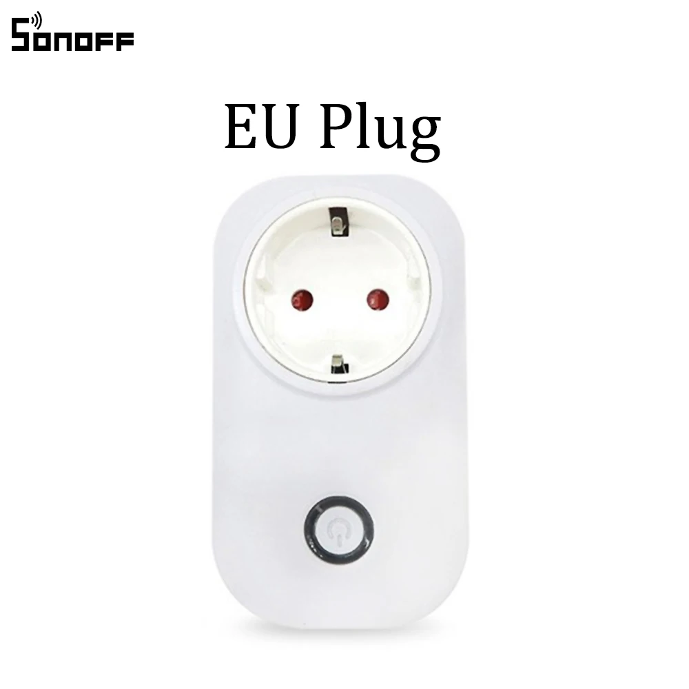 Интеллектуальный выключатель света Sonoff S20 EU UK US штекер Wi Fi Мощность розетка