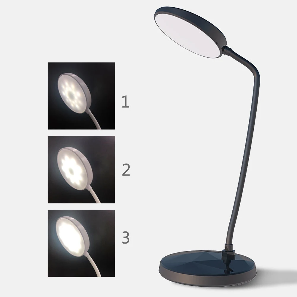 Затемнения Регулируемый USB Перезаряжаемые свет настольная лампа спальня защита