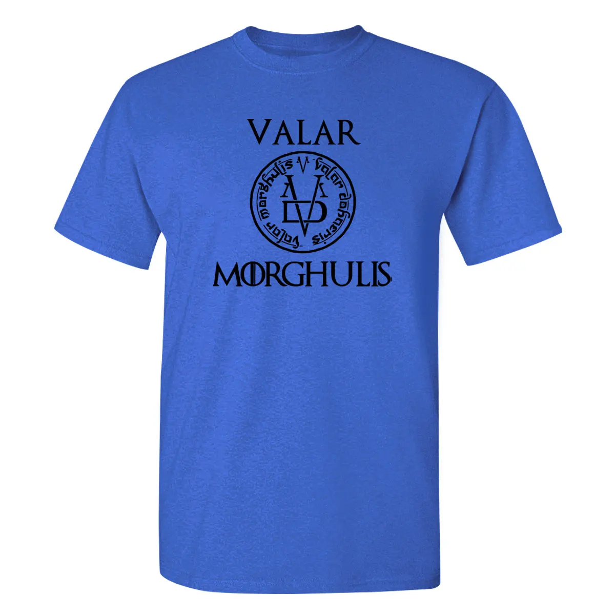 Футболка VALAR MORGHULIS мужская с надписью классная уличная одежда в японском стиле