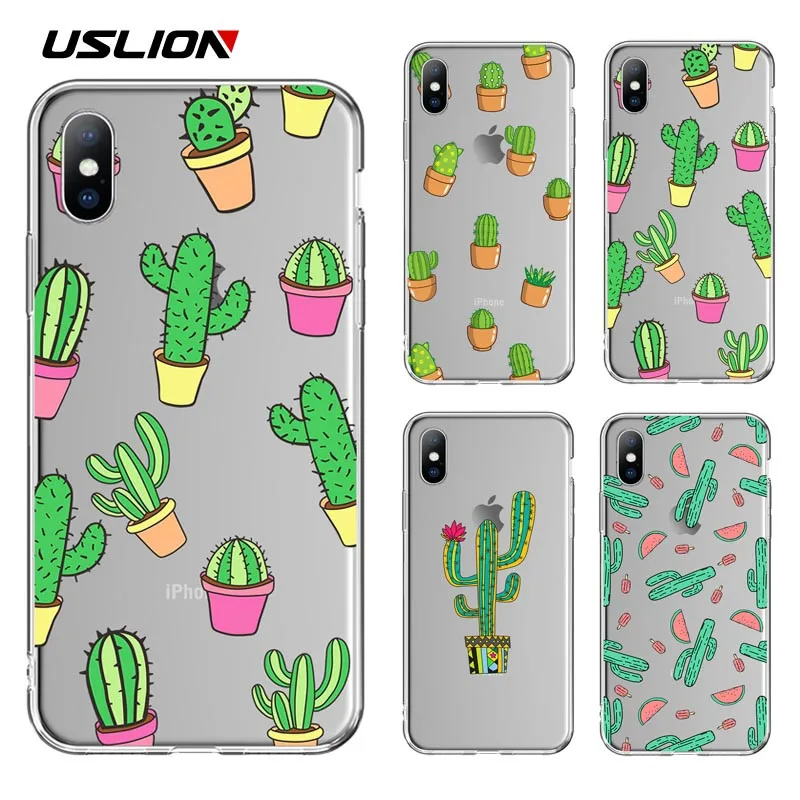USLION Прозрачный чехол для iPhone X XS XR Xs Max 6 6s 7 8 Plus TPU силиконовый прозрачный 5 5S se |