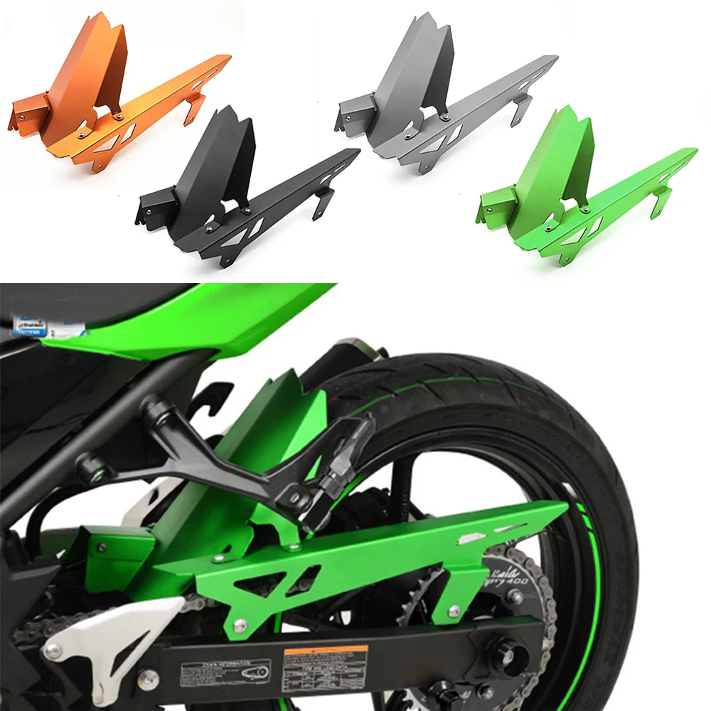 Для Kawasaki Ninja 400 Ninja 250 Мотоцикл с ЧПУ заднее крыло Защита цепи защитная крышка для Kawasaki Ninja400 Ninja250