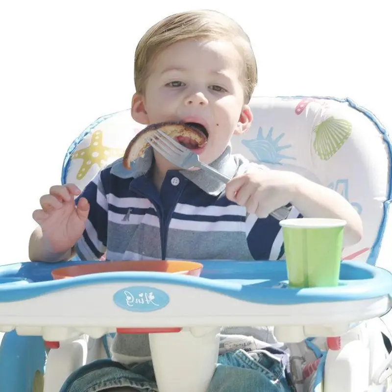 Складной стул Пластик металла ребенка Регулируемый Детское сиденье стульчик