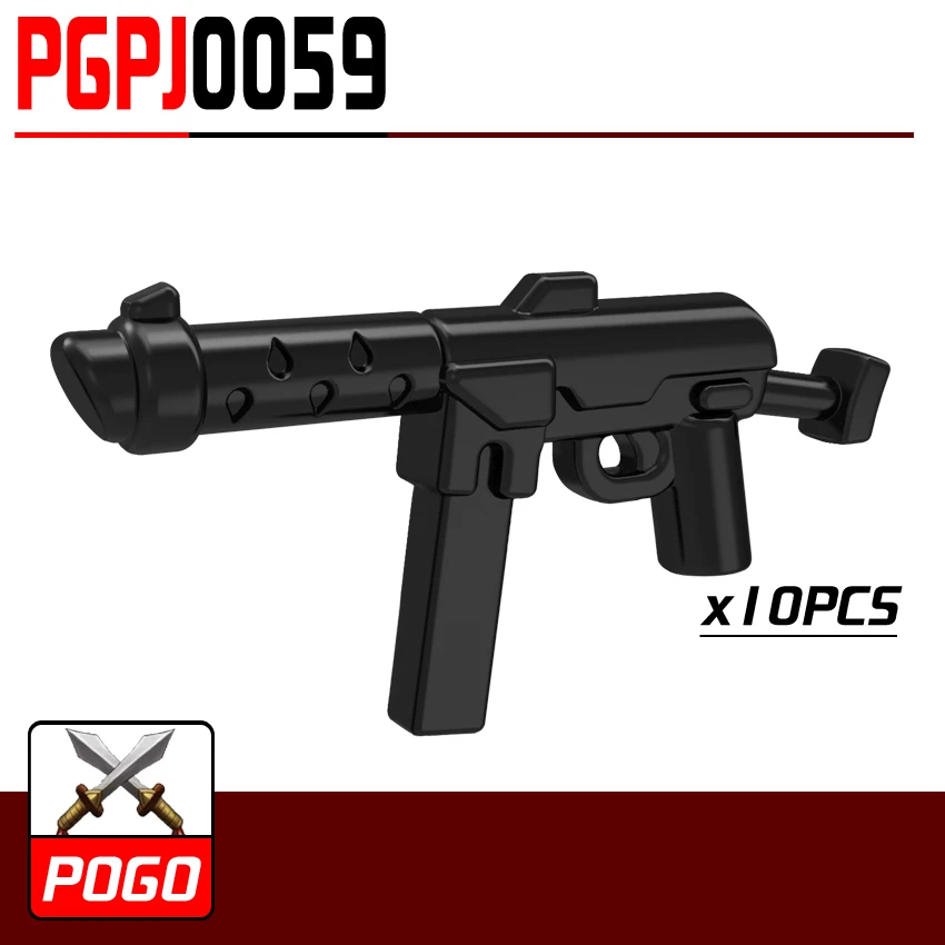 PG0059 10 шт. короткая подмашина пистолет мировой военное оружие спецназ для