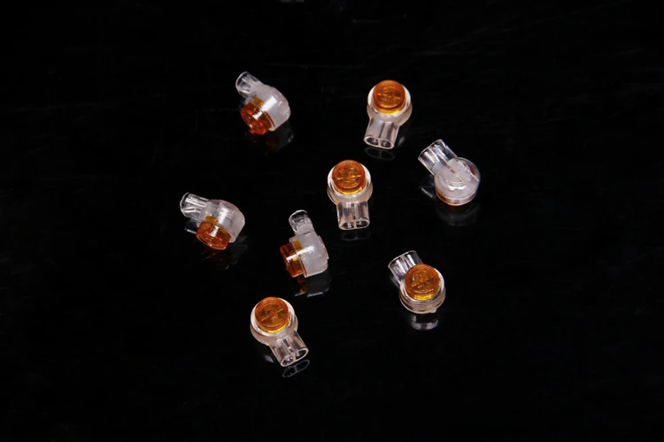 50 шт./лот зажимы для телефонного провода с гелевым наполнителем обжимная Клемма