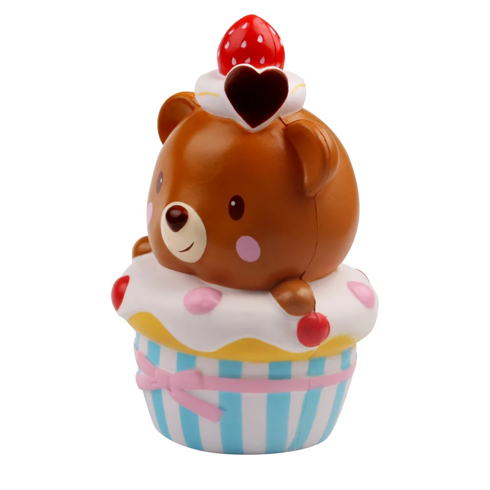 Squishies очаровательные медвежьи медленно Восстанавливающий форму крем