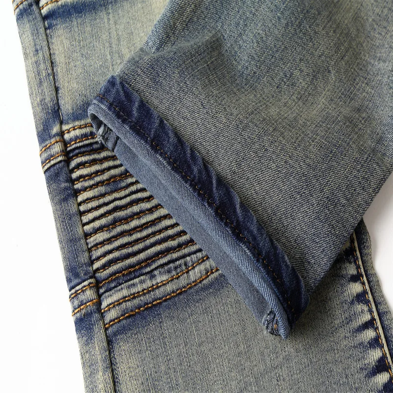 Новый Локомотив Брюки мужские Сложите Slim Fit Micro Тонкие Узкие Джинсы | Мужская