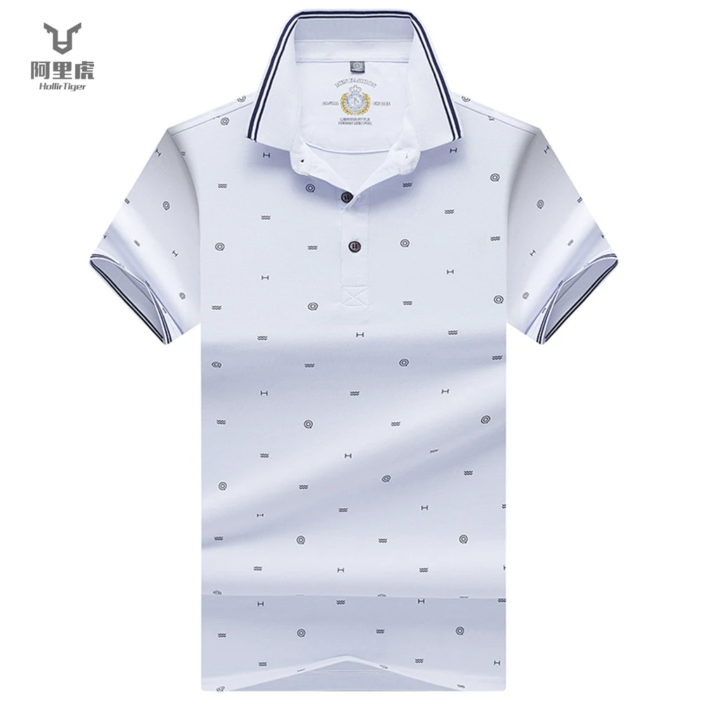 Hollitiger печатные camisa polo masculina Забавный символ хлопок короткий рукав Camisas поло