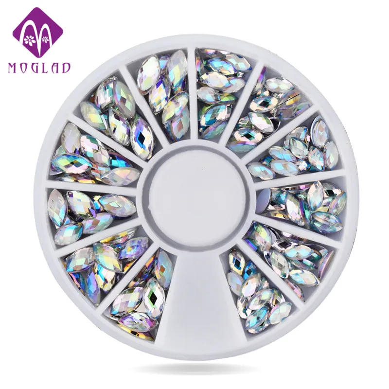 Новый 100 шт./компл. кристалл АВ нейл-арта стразы 2 размера модная женская обувь с