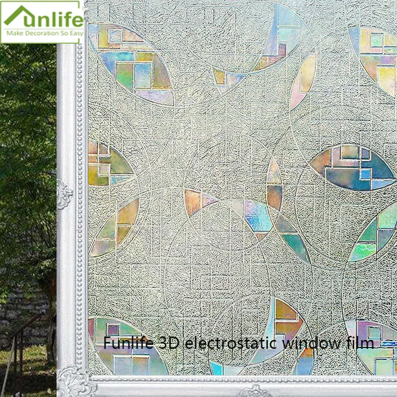 Funlife 30/45/60/75/90 см x 200 3D статическое декоративное окно конфиденциальности
