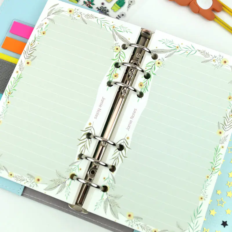

Yiwi A5 A6 Line Flower Inner Page For Binder Notebook Matching Filofax Refill Inner Paper 40 Sheets